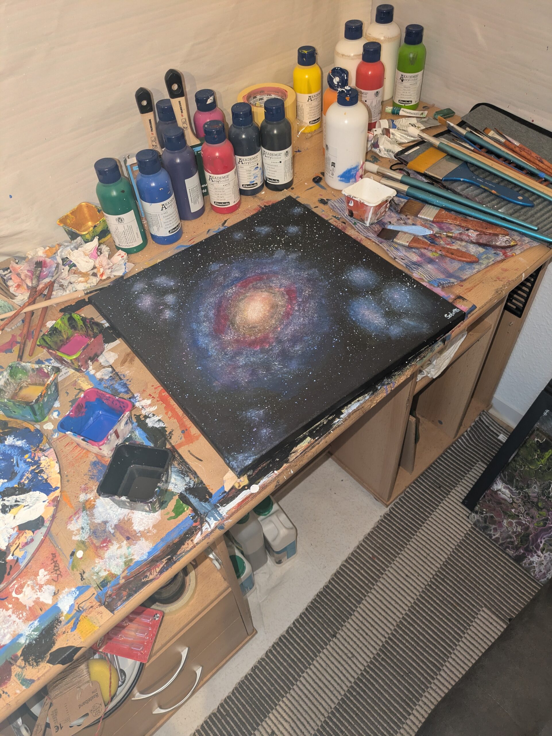 Andromeda at Desk